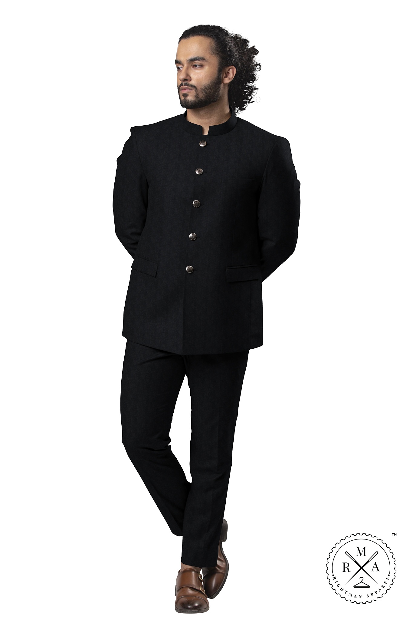 Carbon Black Jodhpuri Suit SU209